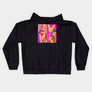 Cat Bengal Pop Art - Cat Lover Gift Kids Hoodie